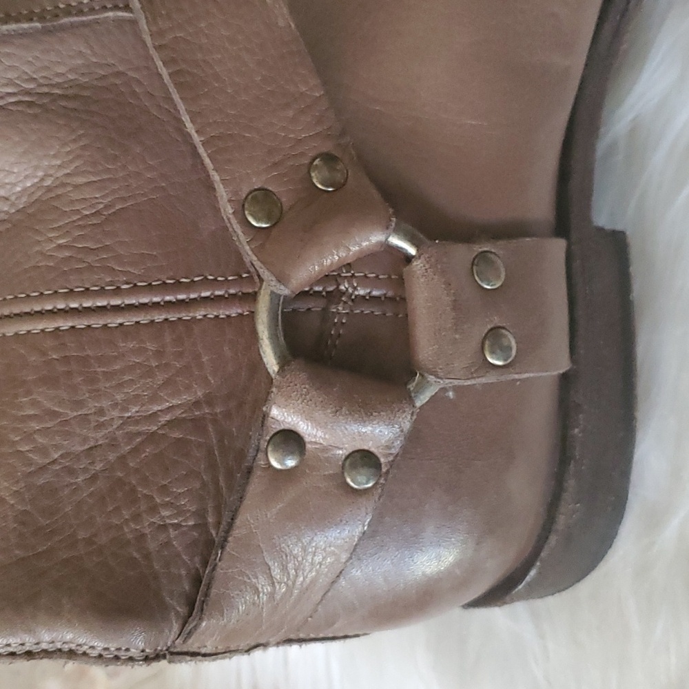 Frye Phillip harness brown Leather  long riding boots size 9B - Picture 8 of 16